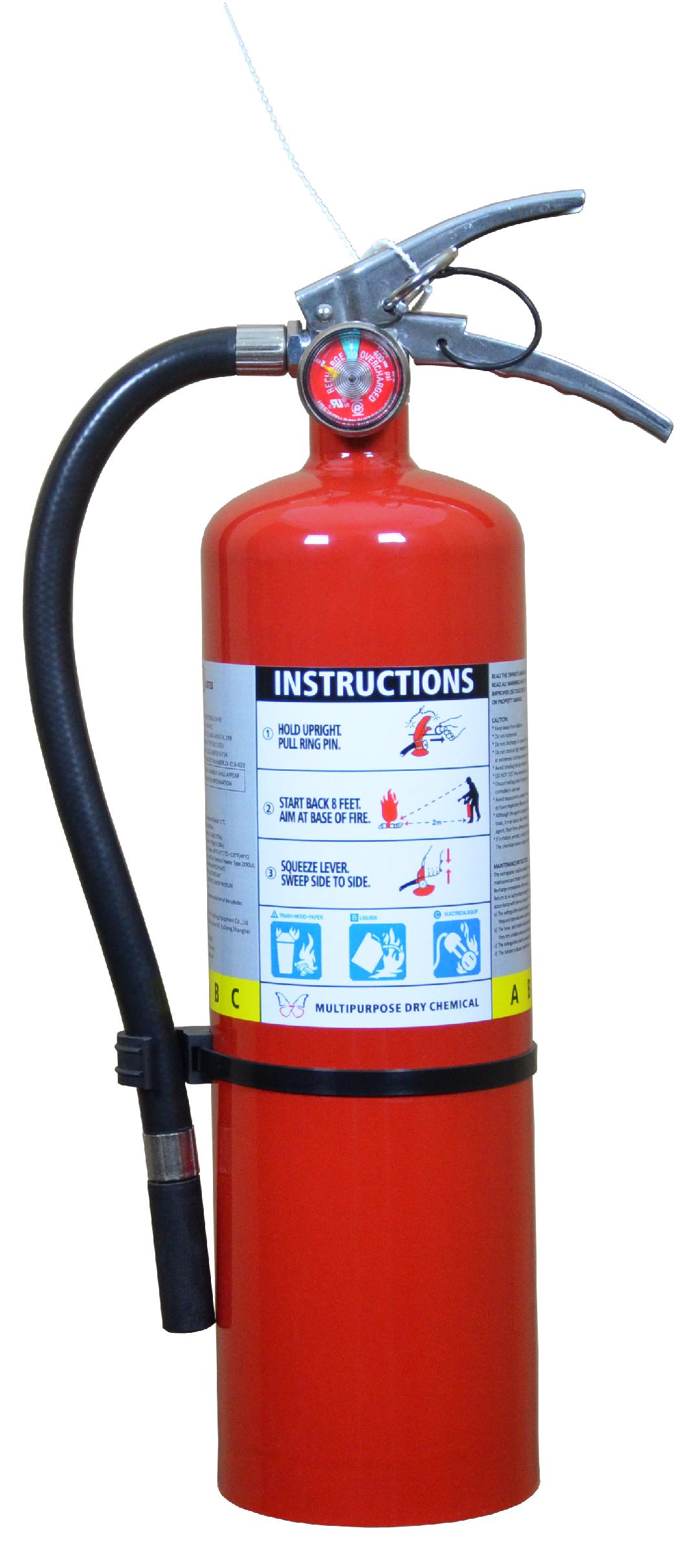 fire extinguisher recharge carbon menoxide detector smoke detector